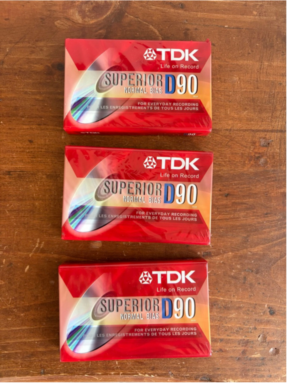 TDK Superior D90 Cassette Tapes